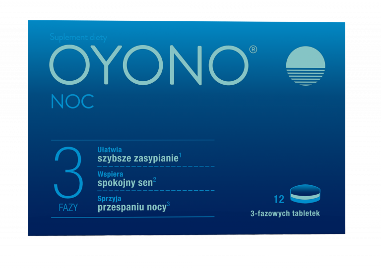 OYONO® NOC.  Nowość: trójfazowy preparat na zdrowy sen