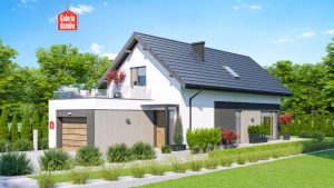 Tani w budowie i oszczędny w utrzymaniu projekt domu na wąską działkę – poznaj Dom przy Migdałowej 6