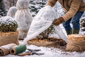 Agrowłóknina, maty i osłony – jak je stosować zimą